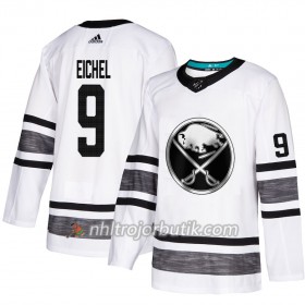 Män Ishockey Buffalo Sabres tröja Jack Eichel 9 Vit 2019 All-Star Adidas Authentic